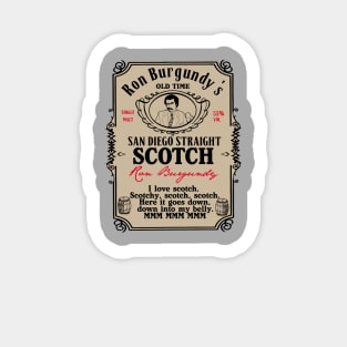 Ron Burgundy's scotch Sticker